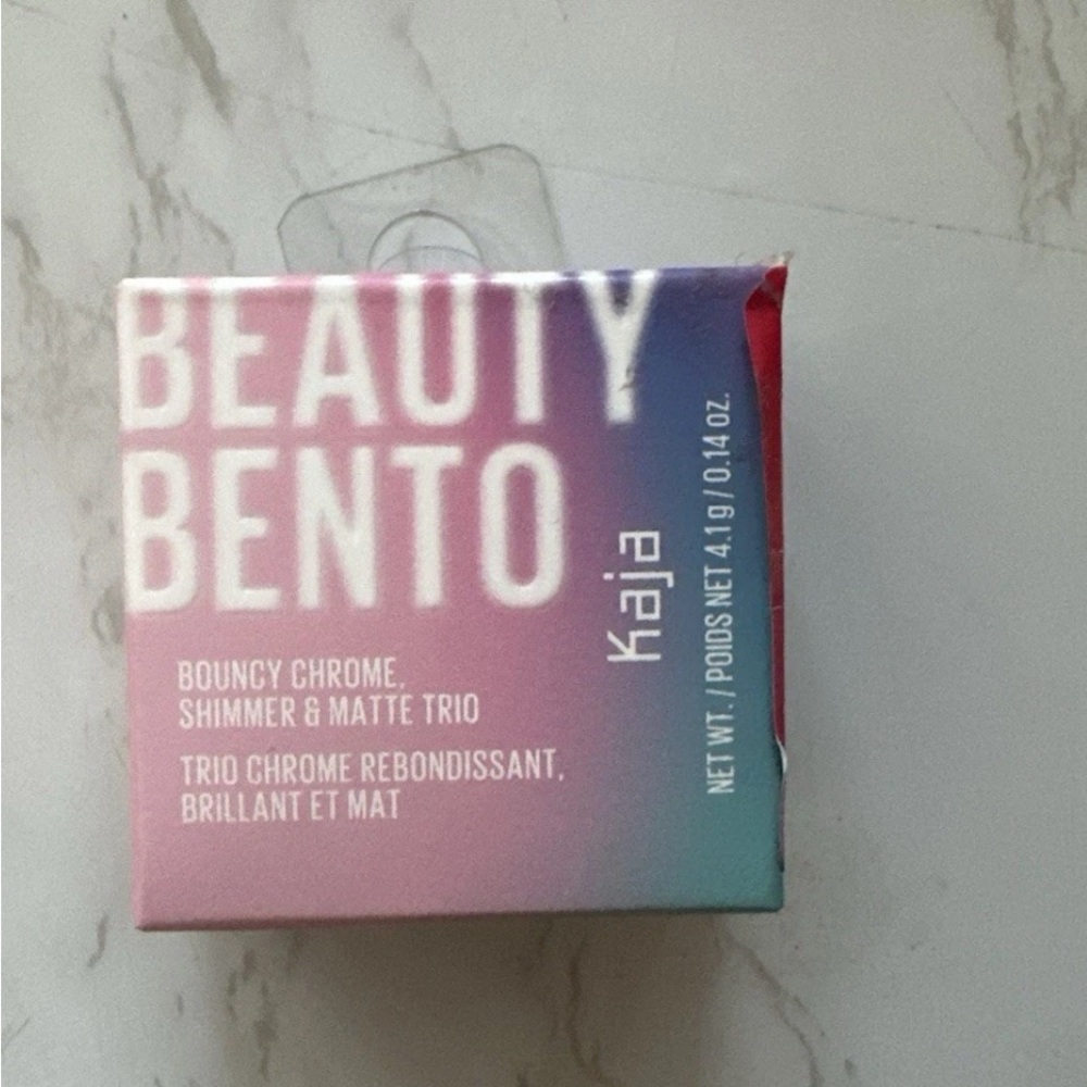 Kaja Beauty Eye Bento Bouncy chrome Eyeshadow Trio Simmer & Matte NIB.